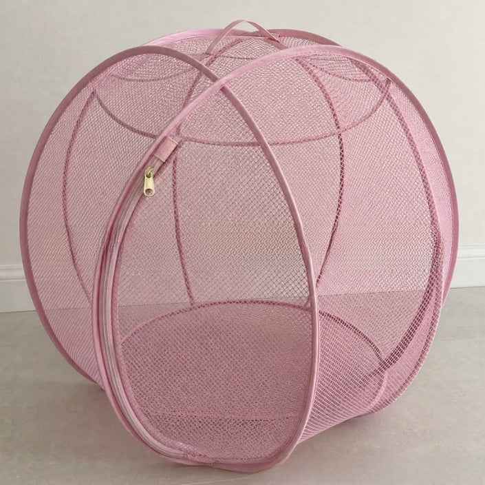 Rolling Mesh Cat Playpen Foldable Outdoor Pet Enclosure with Handle