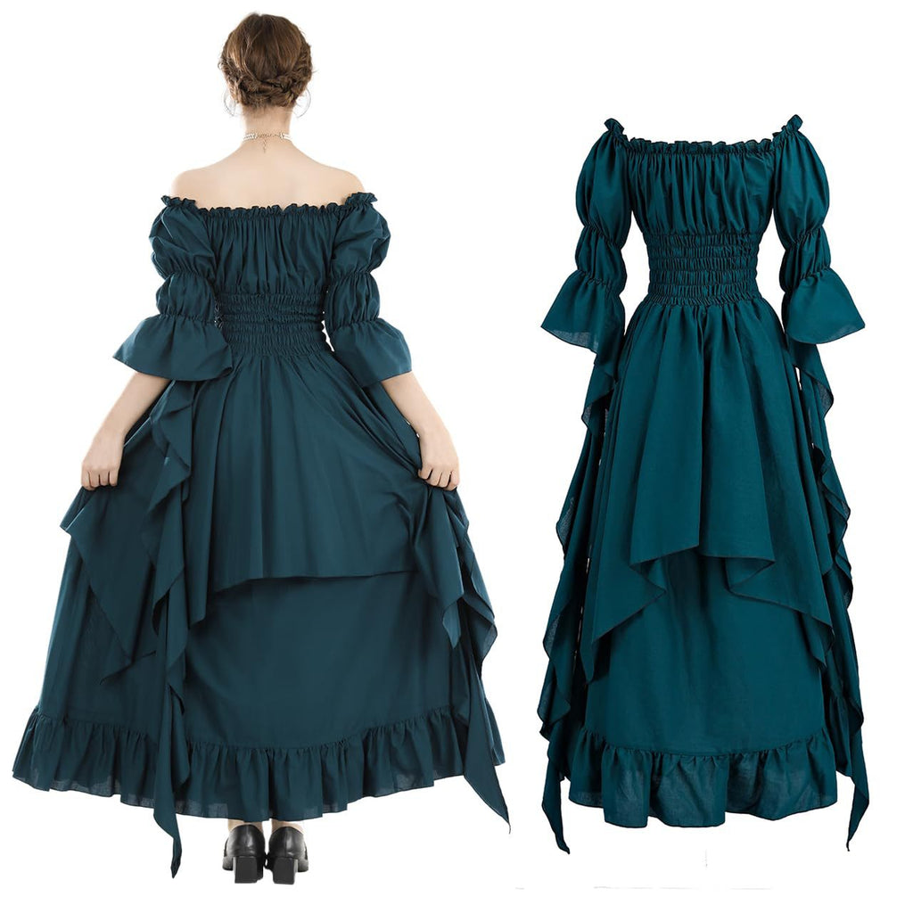 Retro women's dress teemdrop
