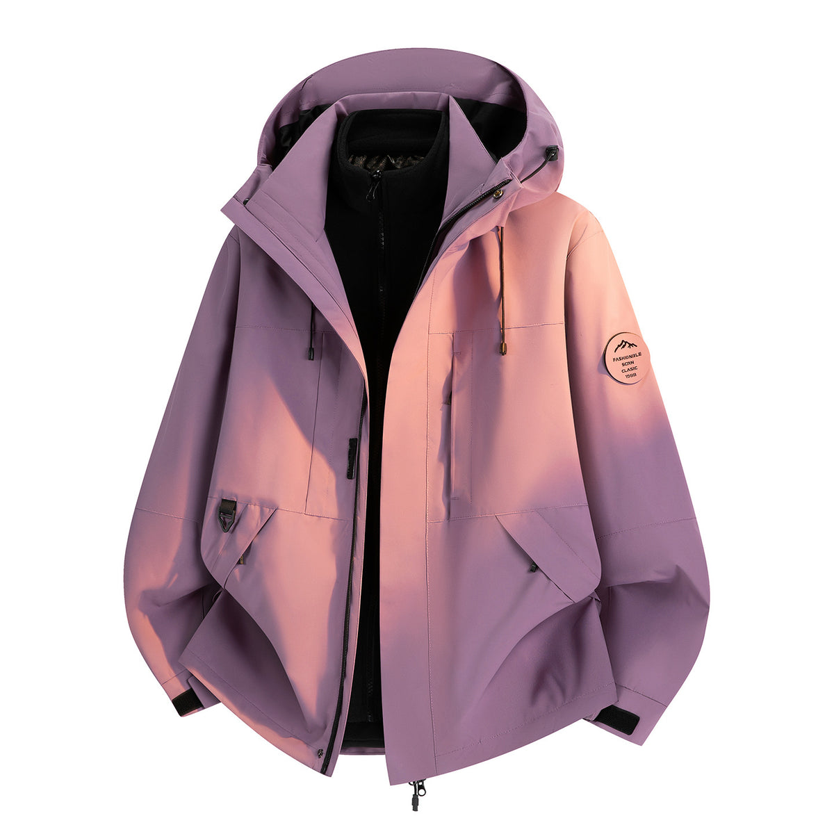 Unisex 3-in-1 Windproof Waterproof Outdoor Hiking Skiing Jacket teemdrop