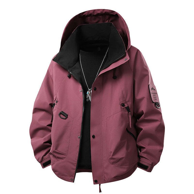 Mens Hooded Windproof Jacket