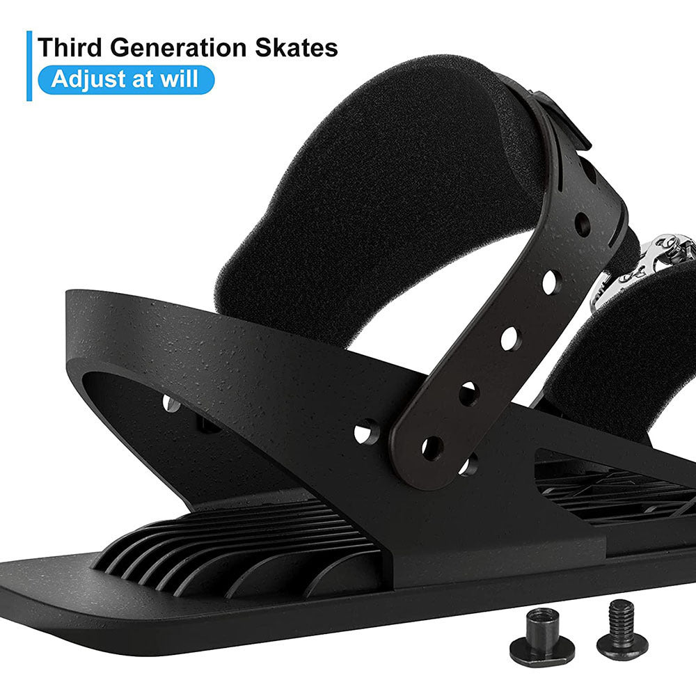 Portable Mini Snow Skis Double Board Winter Outdoor Skates for Adults and Children
