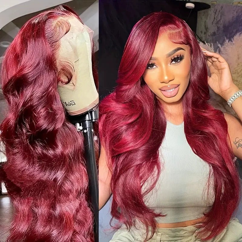 Blonde lady's parting wig teemdrop