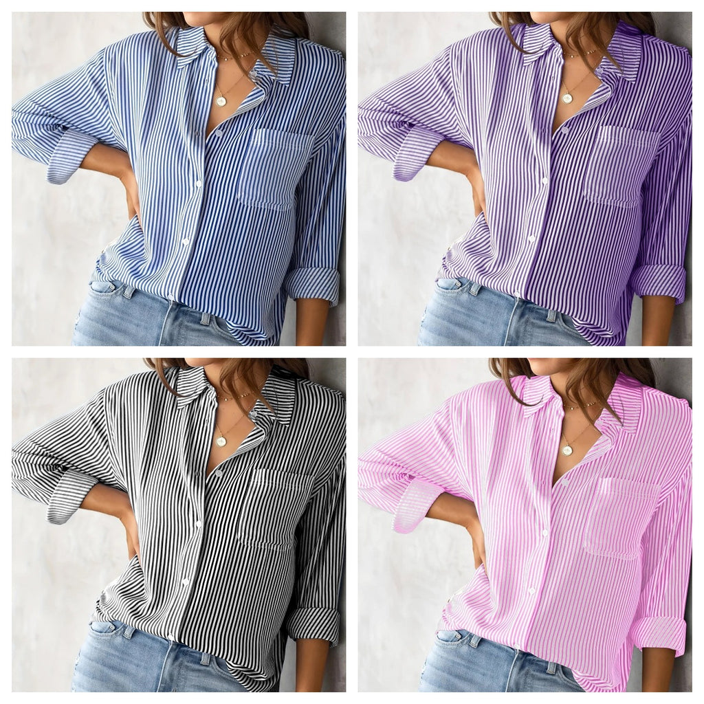 Women's Striped Woven Shirt