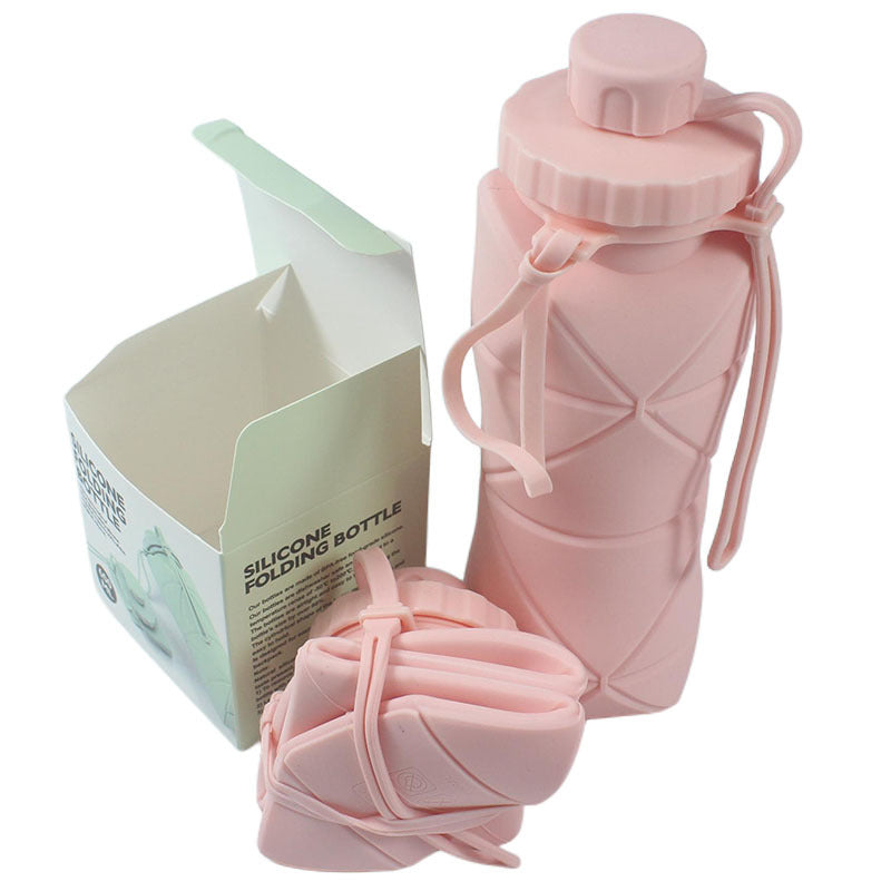 Silicone Travel Cup Portable Folding Water Bottle for Outdoor Sports