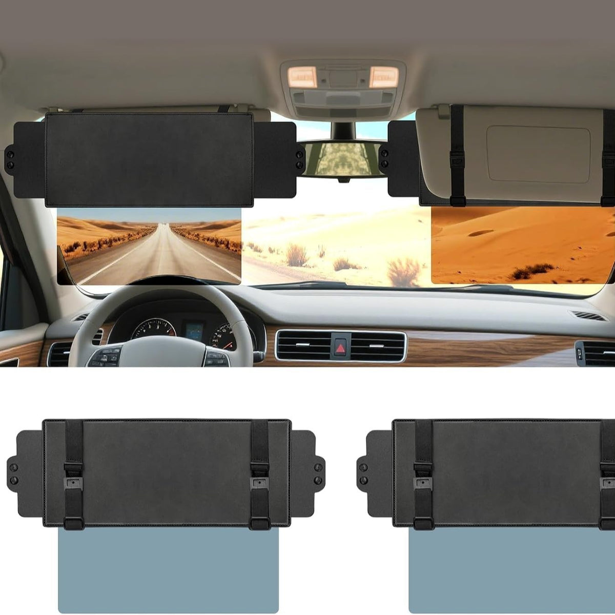 Extensible car sunshade