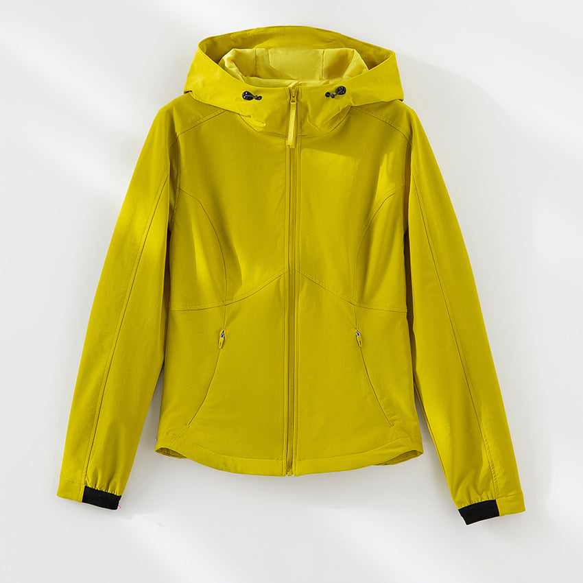 Women's Two-Piece Tracksuit with Hooded Jacket and Straight-Leg Pants teemdrop