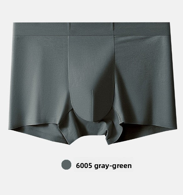 100-Count Cotton Seamless Boxer Briefs Silk Antibacterial Breathable Mens Underwear
