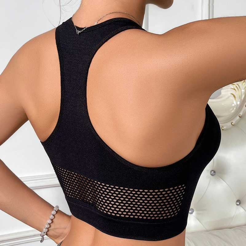 Stretch mesh vest teemdrop