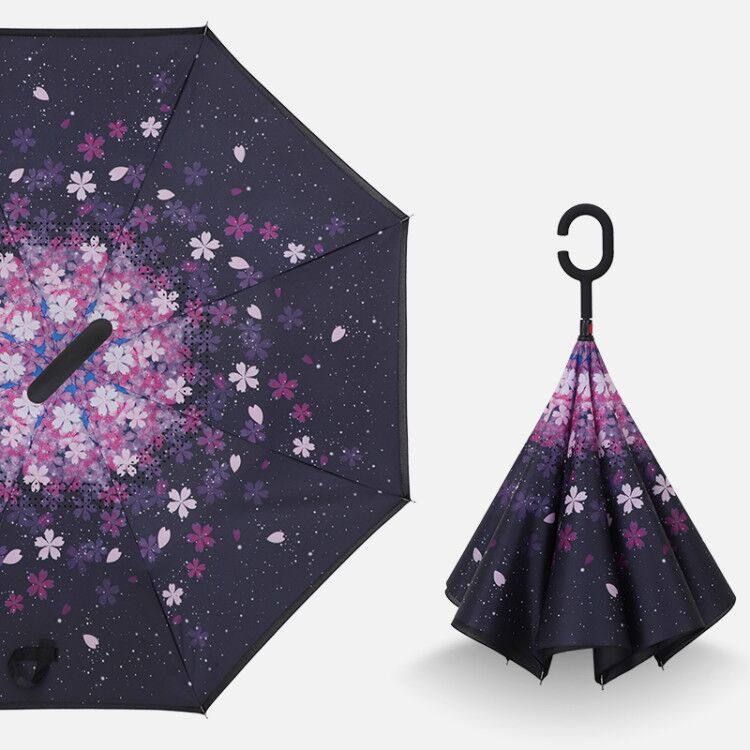 Reverse double-layer umbrella