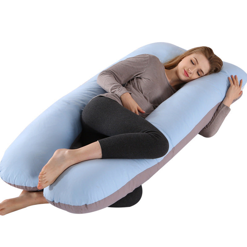 U-Shaped Maternity Body Pillow for Side Sleeping Support
