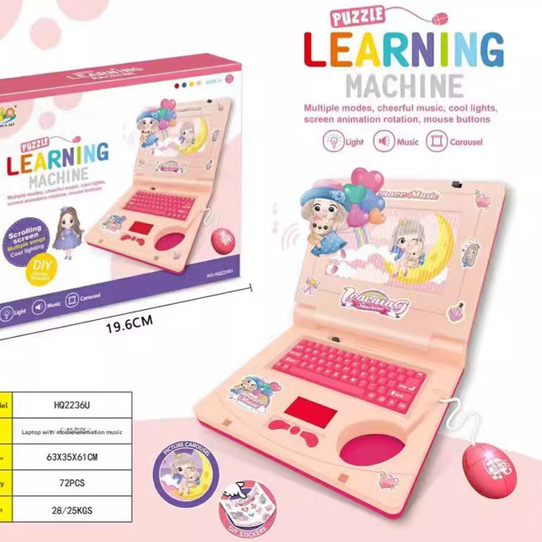 Simulation Notebook with Lights and Music for Early Learning