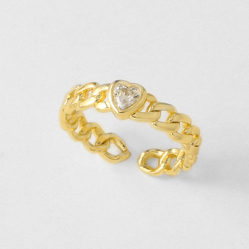 Vintage Copper Gold Plated Adjustable Ring