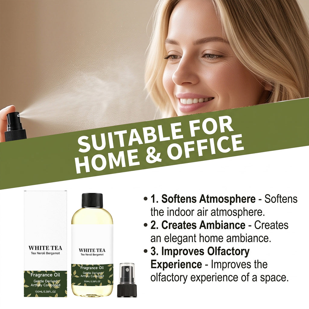 White Tea Aromatherapy Body Oil teemdrop