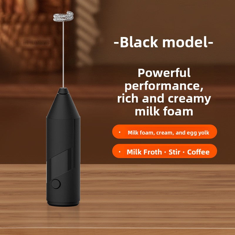 Handheld Electric Milk Frother Rechargeable Foam Maker teemdrop