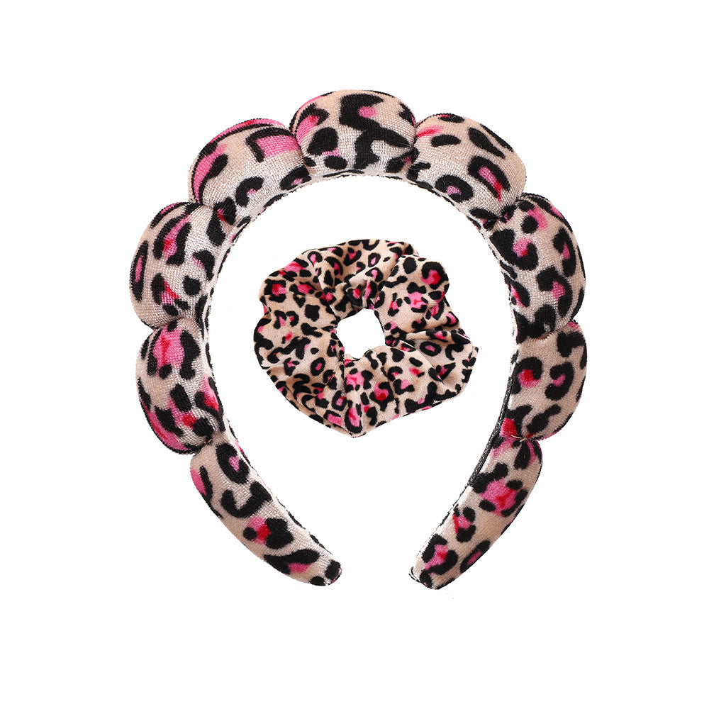 Lady's velvet sponge hairband teemdrop