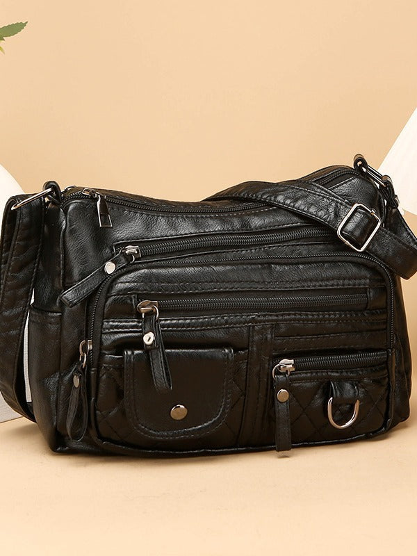 Soft PU Leather Casual Women's Single Shoulder Bag teemdrop