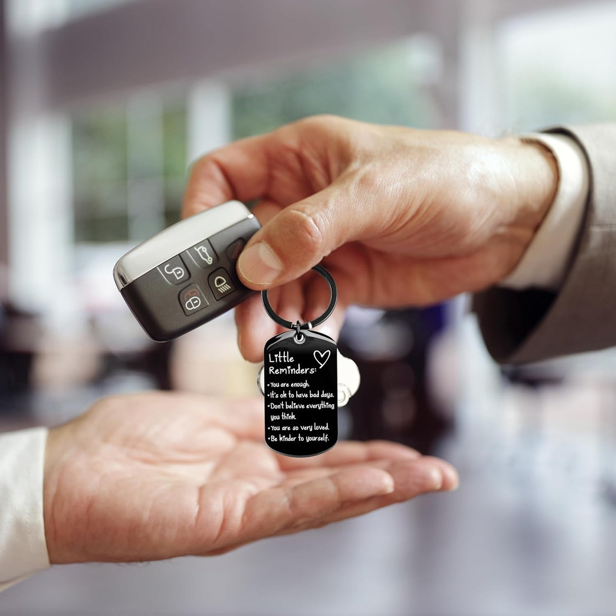 Inspirational Stainless Steel Keychain