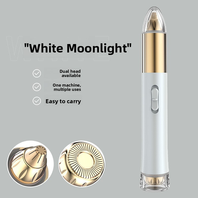 Electric Eyebrow and Nose Hair Trimmer USB Rechargeable Washable Painless Facial Grooming Tool