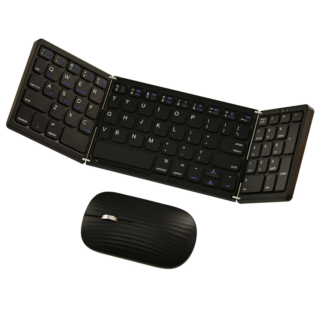 Rechargeable Foldable Bluetooth Keyboard and Mouse Set