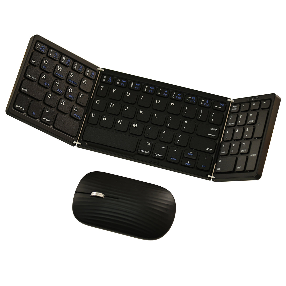 Rechargeable Foldable Bluetooth Keyboard and Mouse Set