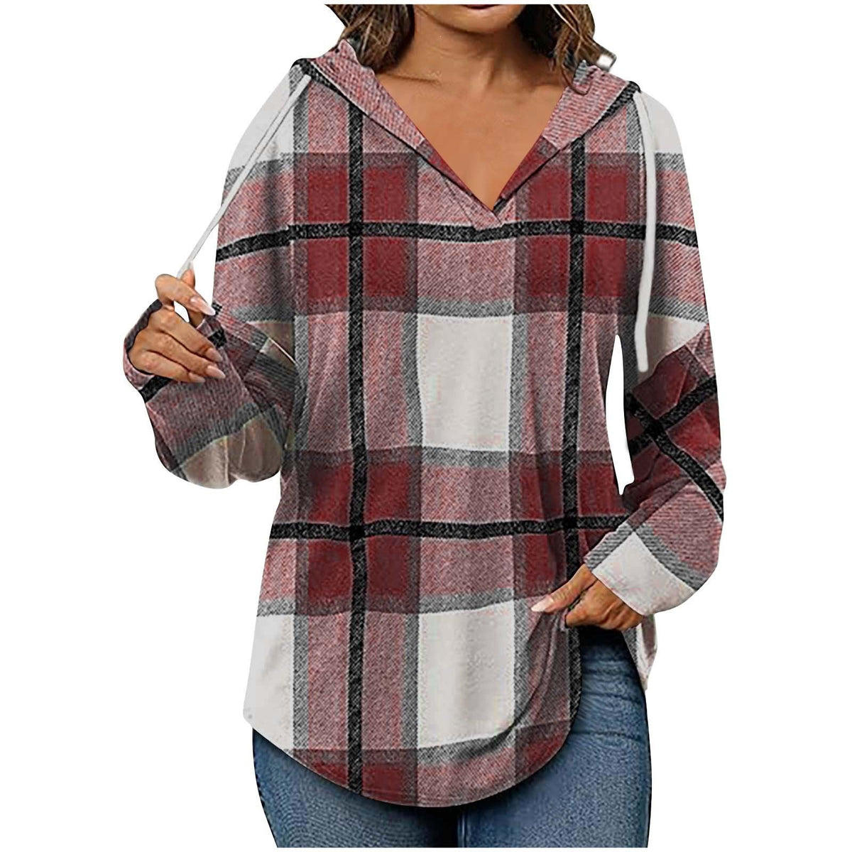Winter and autumn hooded pullover sweater
