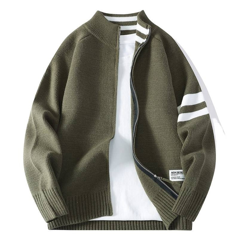 Fashionable casual sweater cardigan teemdrop