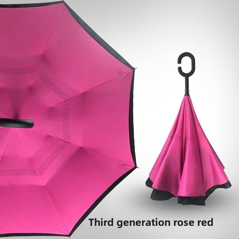 Reverse double-layer umbrella