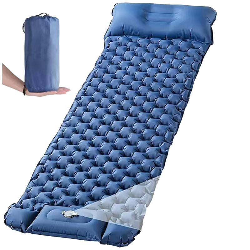 Ultra-Light Foot-Operated Automatic Inflatable Camping Mattress with Pillow teemdrop