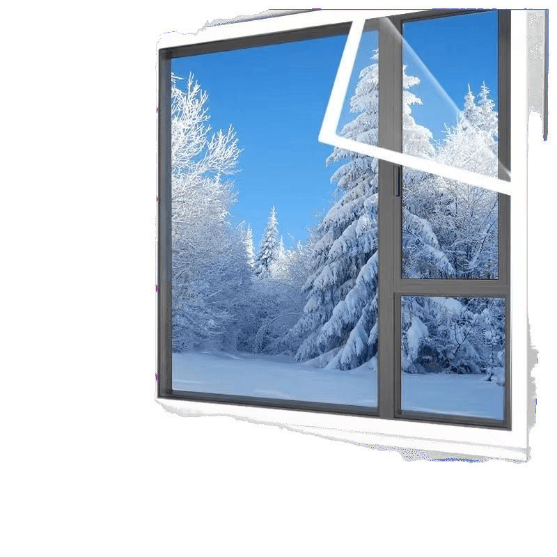 Self-adhesive transparent EVA window insulation film