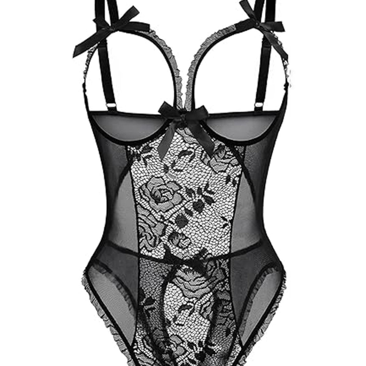 Bodysuit for Women Lace Patchwork teemdrop