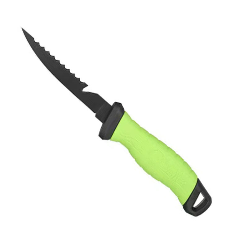 Portable Fishing Knife Set Non-Stick Meat Slicing Tool with Protective Cover Comfort Grip teemdrop