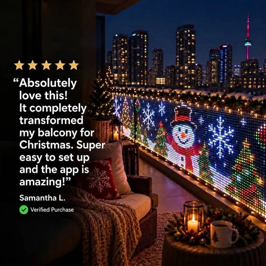 Balcony decorative lights teemdrop
