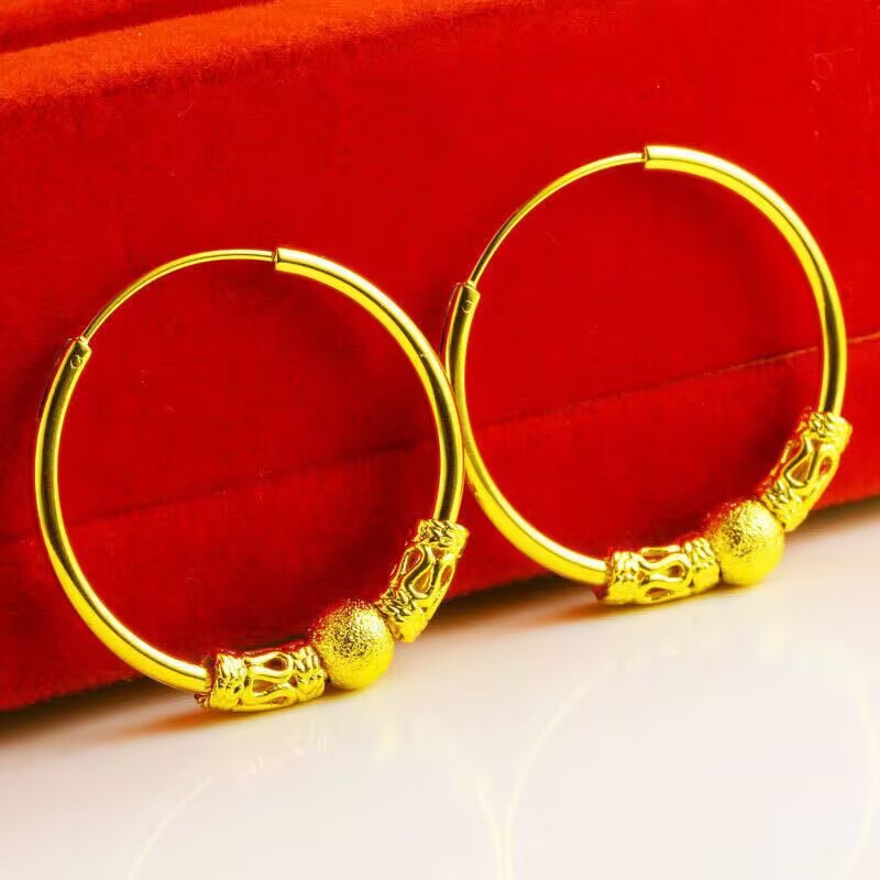 Women's Gold-Plated Alloy Earrings