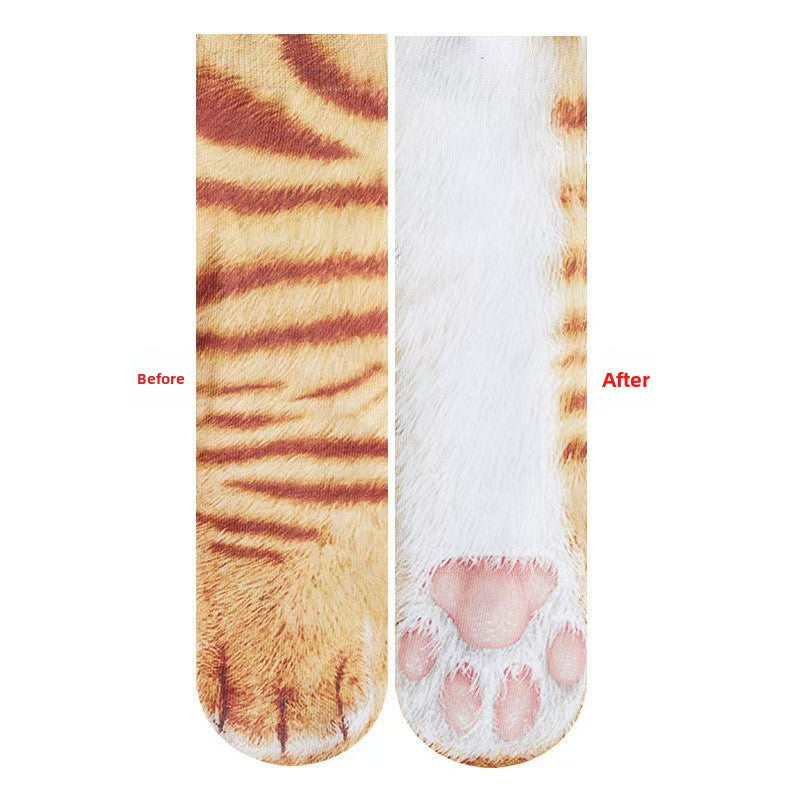 Animal Paw Print Novelty Socks