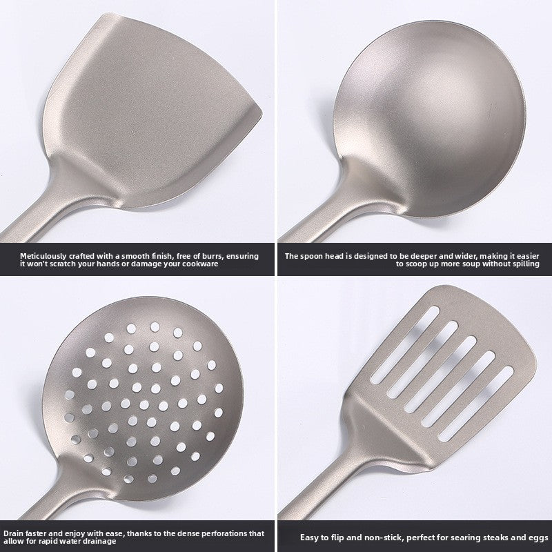 Pure titanium spatula soup spoon Colander teemdrop