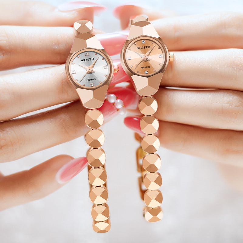 Minimalist Waterproof Quartz Watch for Women with Alloy Strap teemdrop