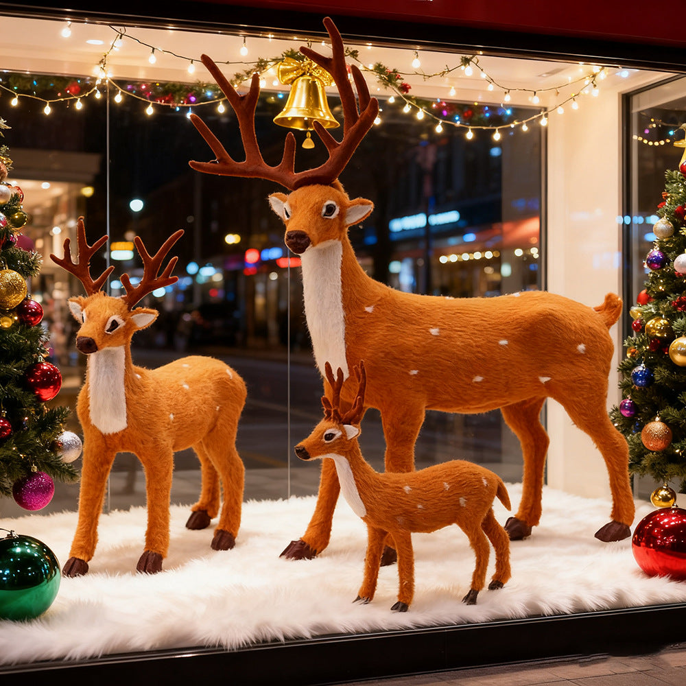 Christmas reindeer figurine
