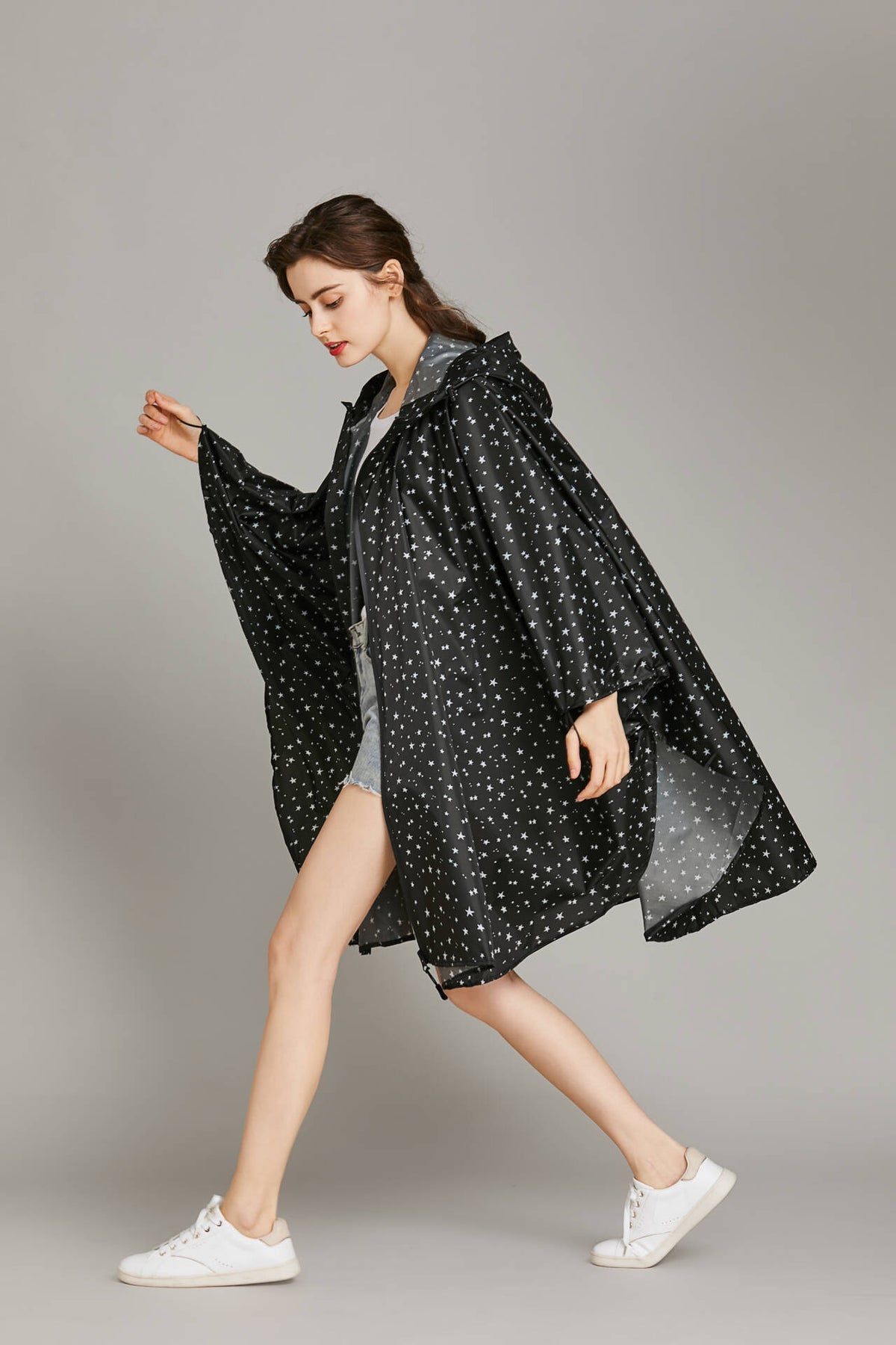 Printed one-piece raincoat teemdrop