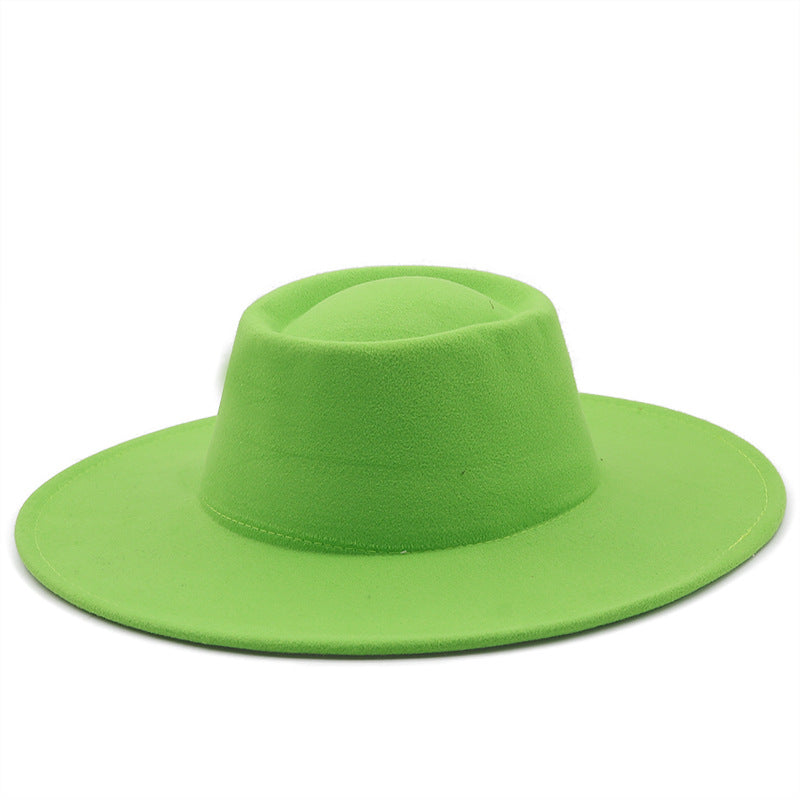 Unisex Wide Brim Woolen Hat teemdrop