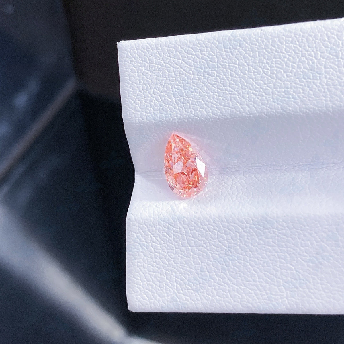 Pear-Shaped Pink Diamond with IGI Certification