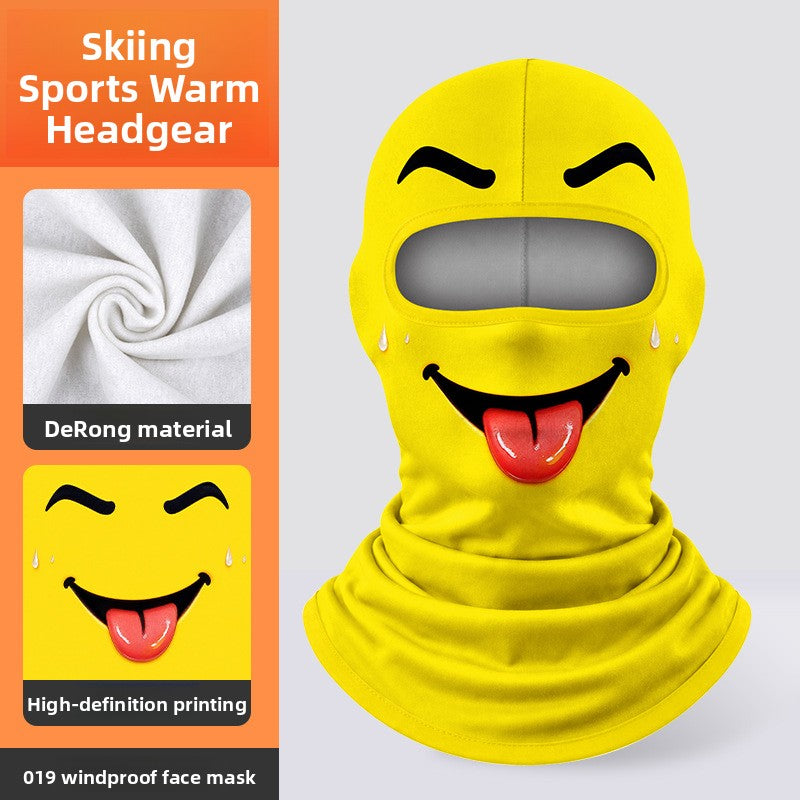 3D Digital Printed Milk Silk Balaclava Ski Motorcycle Face Mask teemdrop