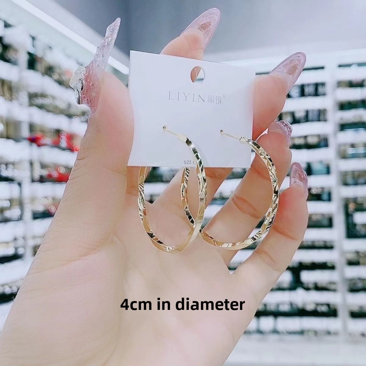 Big ring earrings