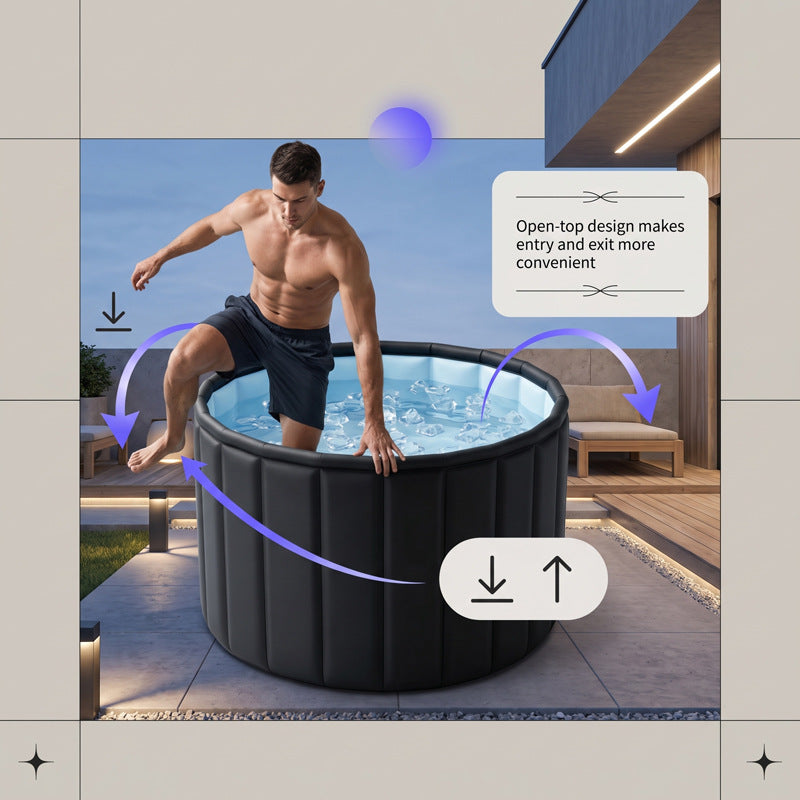 Foldable Ice Bath Tub for Home Fitness Recovery