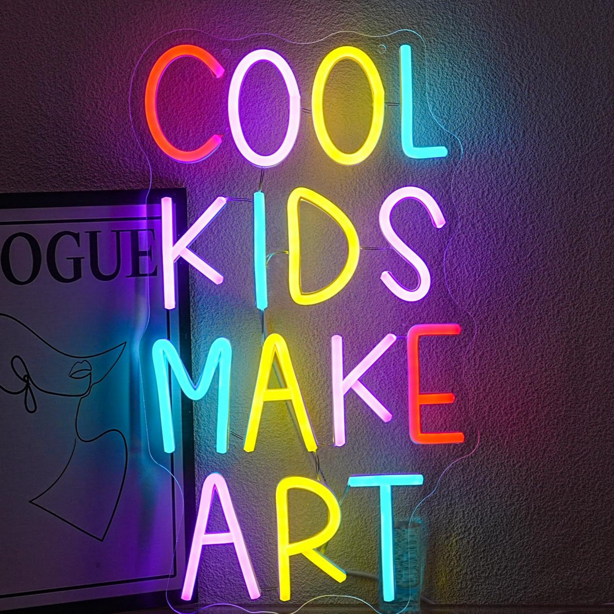 LED Neon Sign Wall Decor Acrylic Light teemdrop