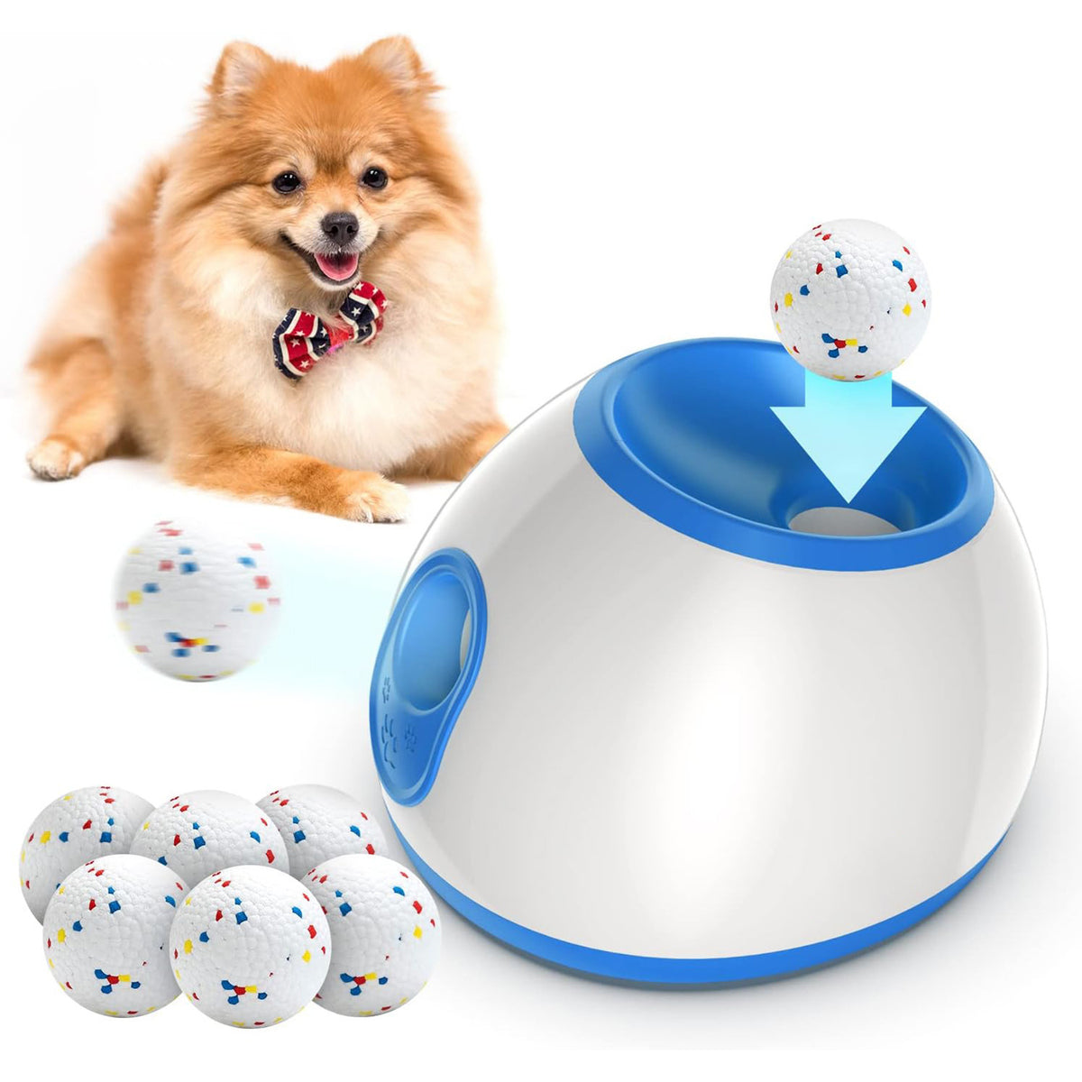 Adjustable Automatic Dog Ball Launcher Toy teemdrop