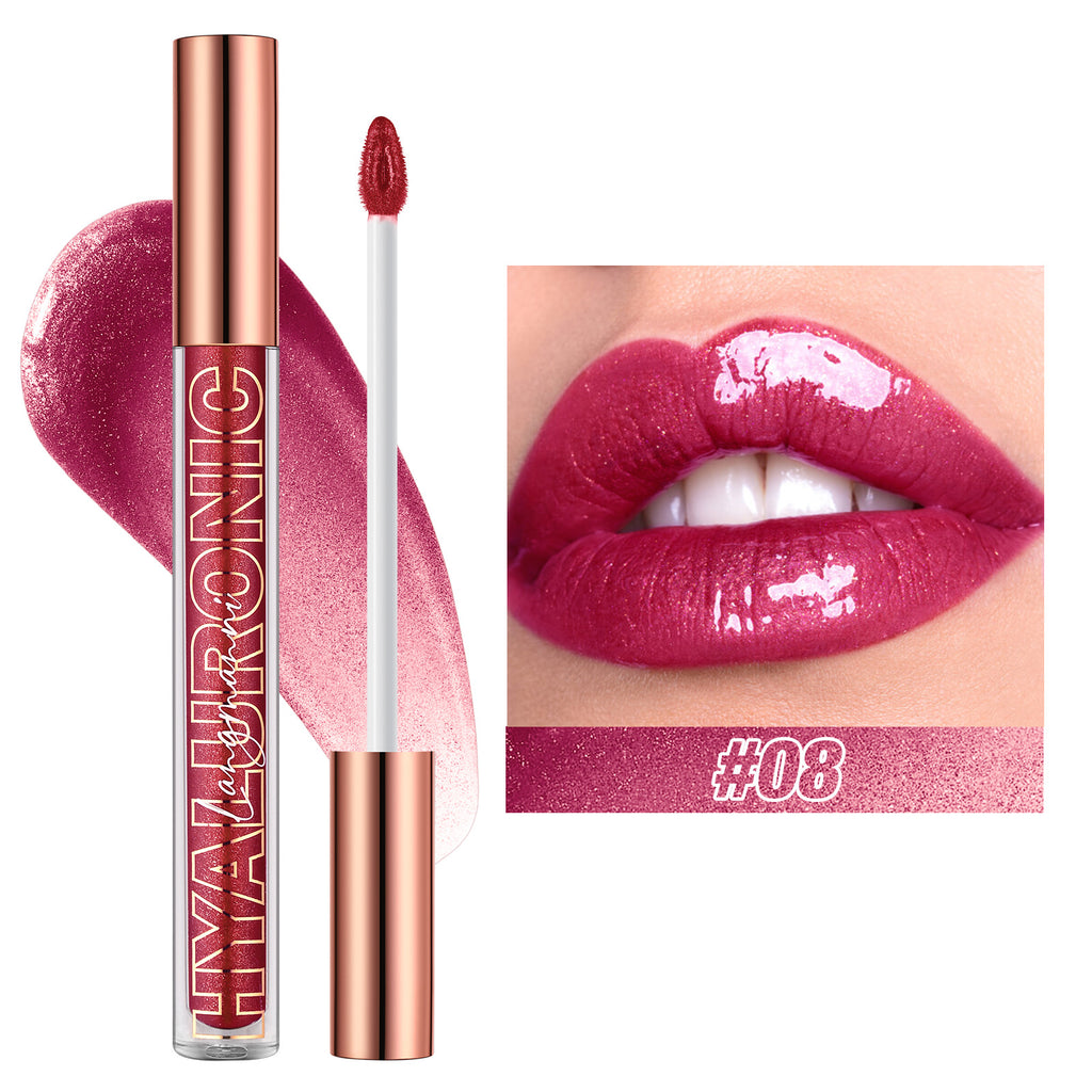 Hyaluronic Acid Glitter Lip Gloss Set teemdrop
