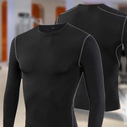 Fitness Long-Sleeved Moisture-Wicking Sports Shirt teemdrop