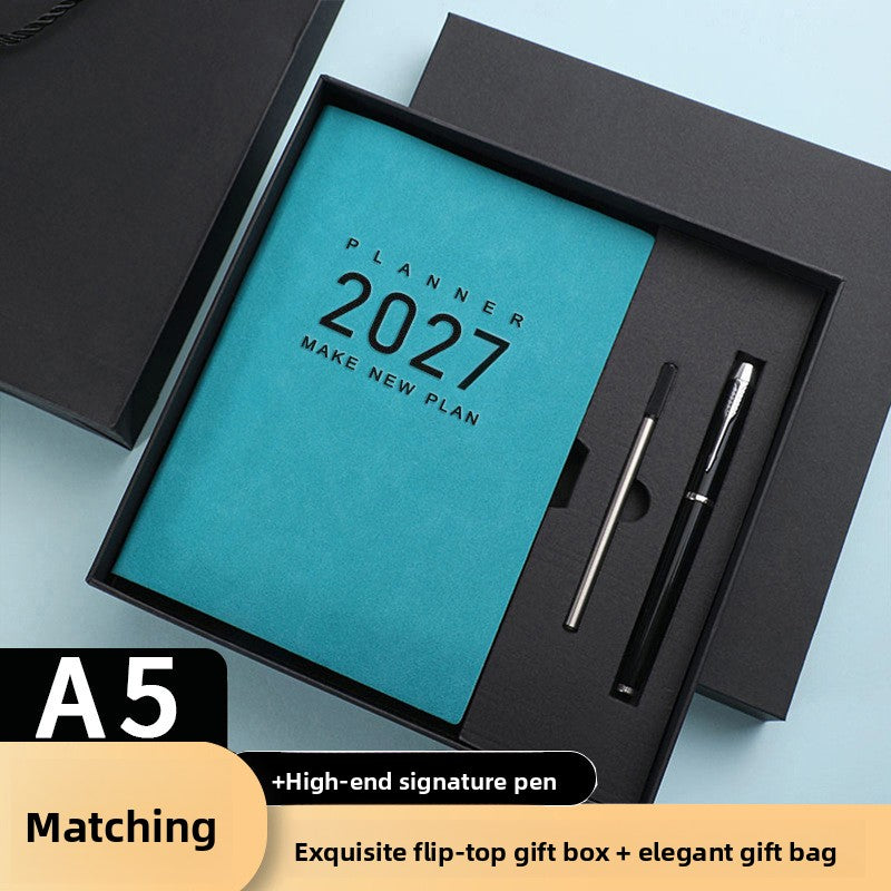 A5 Sheepskin Planner Business Notebook