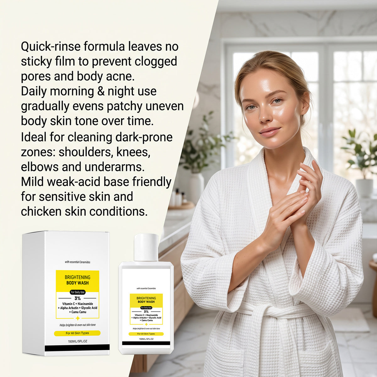 Daily skin care moisturizing body wash teemdrop