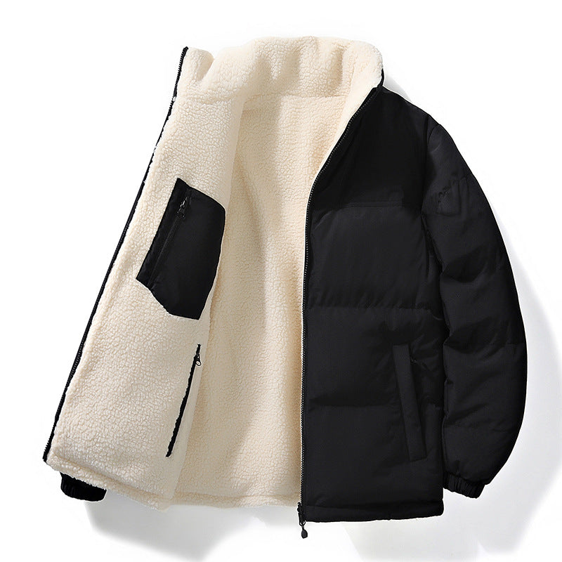 Reversible Stand Collar Winter Coat